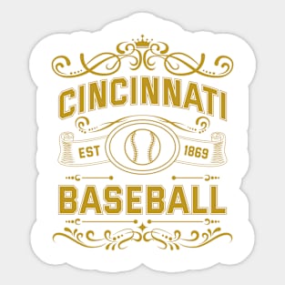 Vintage Cincinnati Baseball Sticker